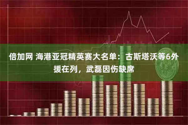 倍加网 海港亚冠精英赛大名单：古斯塔沃等6外援在列，武磊因伤缺席