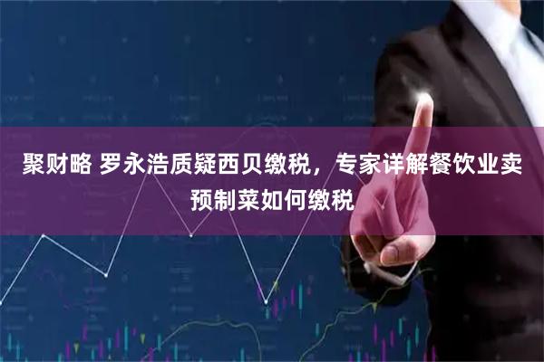 聚财略 罗永浩质疑西贝缴税，专家详解餐饮业卖预制菜如何缴税