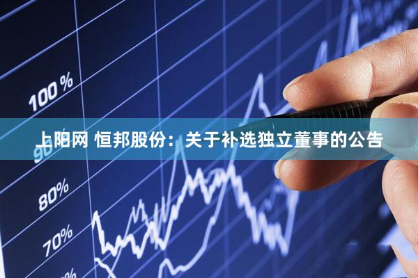 上阳网 恒邦股份：关于补选独立董事的公告