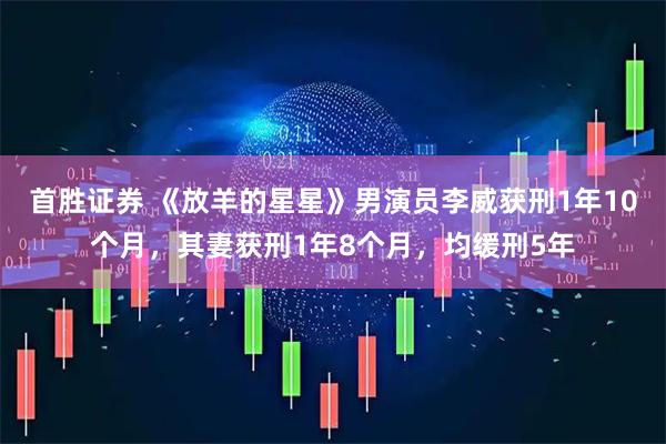 首胜证券 《放羊的星星》男演员李威获刑1年10个月，其妻获刑1年8个月，均缓刑5年